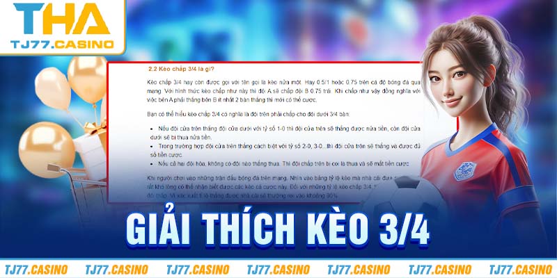 Giải Thích Kèo 3/4 - Cách Tham Gia Để Dành Được Chiến Thắng